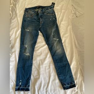 Abercrombie & Fitch ripped denim